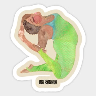 Ustrasana:. Sticker